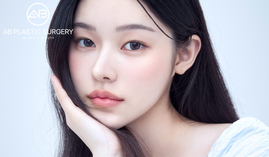 Gambar pasien perempuan Korea setelah revisi hidung alami di Operasi Plastik AB Korea