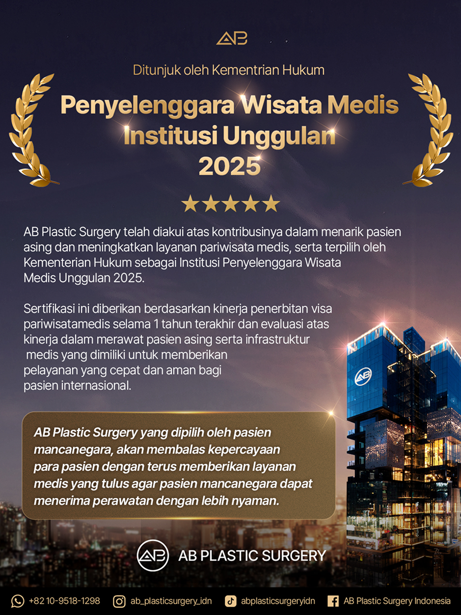 Operasi Plastik AB Korea, institusi wisata medis unggulan 2025 bersertifikasi KIMA