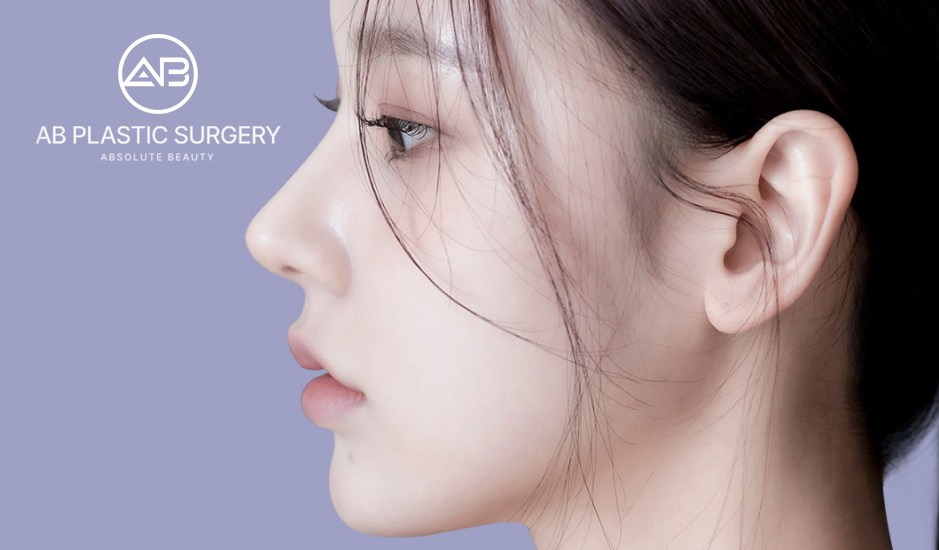 AB美容外科で鼻整形を受けた女性の横顔写真