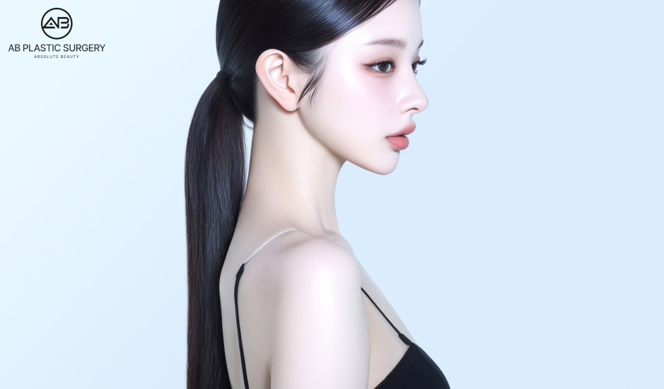 韓国AB美容外科のエラ張り改善症例写真、輪郭整形による小顔効果、エラ削り・輪郭3点手術のビフォーアフター