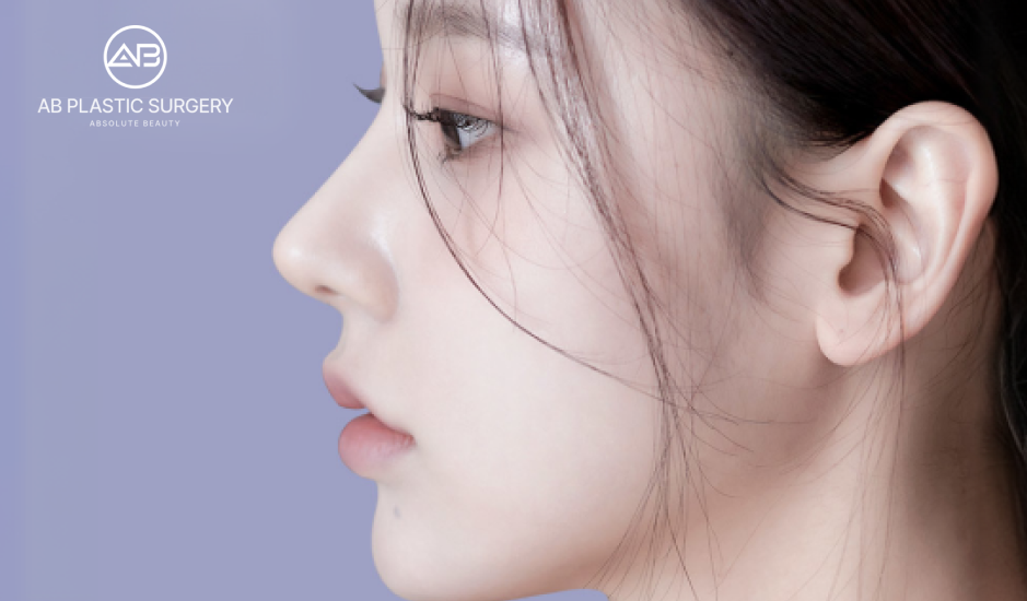 ぶた鼻改善後に目指す自然で整った鼻先と鼻筋のバランスを示す理想的な横顔イメージ（韓国美容外科基準）