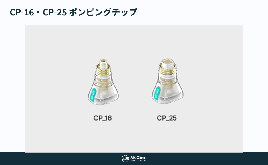 透明な外装と金色の内部部品を持つ二つのポンピングチップの画像。