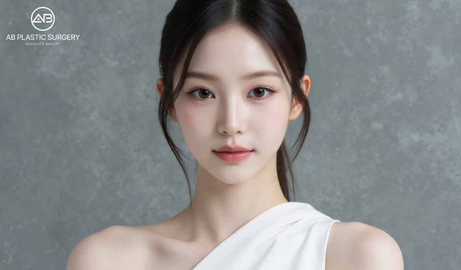ภาพผู้หญิงเกาหลีที่มีดวงตากลมโตและผิวกระจ่างใส หลังการแก้ตาปรือที่เกาหลี โรงพยาบาลศัลยกรรมAB ผลลัพธ์ดูเป็นธรรมชาติ สดใส และช่วยเสริมความมั่นใจ