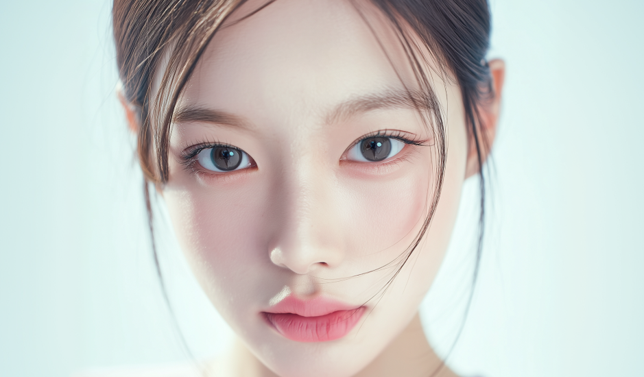 自然柔和的桃花眼眼型示意，呈現細長眼形與溫柔迷人的電眼感