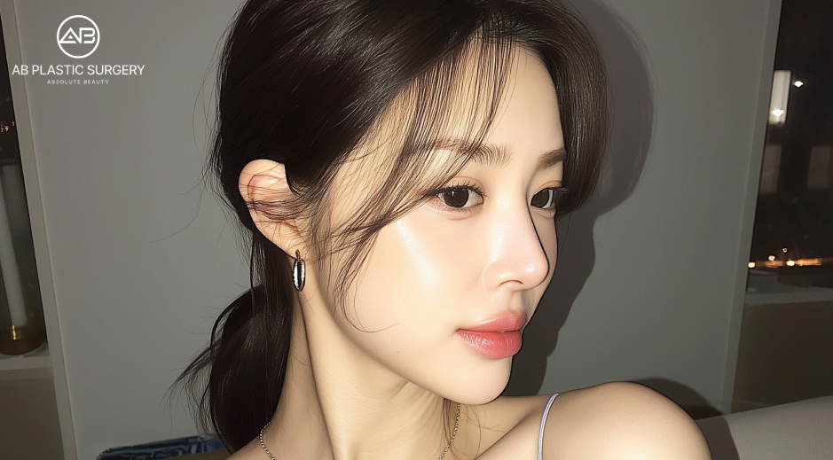 線雕拉提呈現清晰輪廓的女性側臉形象